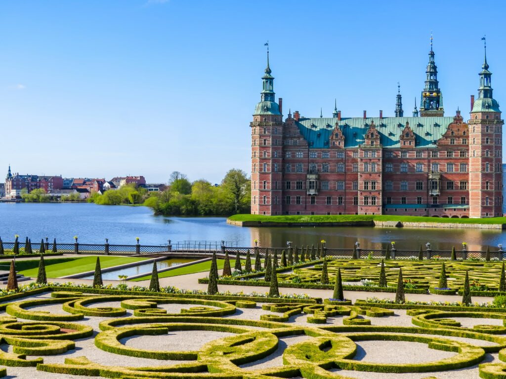 Denmark | Smartferry | Park and Palace Frederiksborg Slot palace in Hillerod Denmark