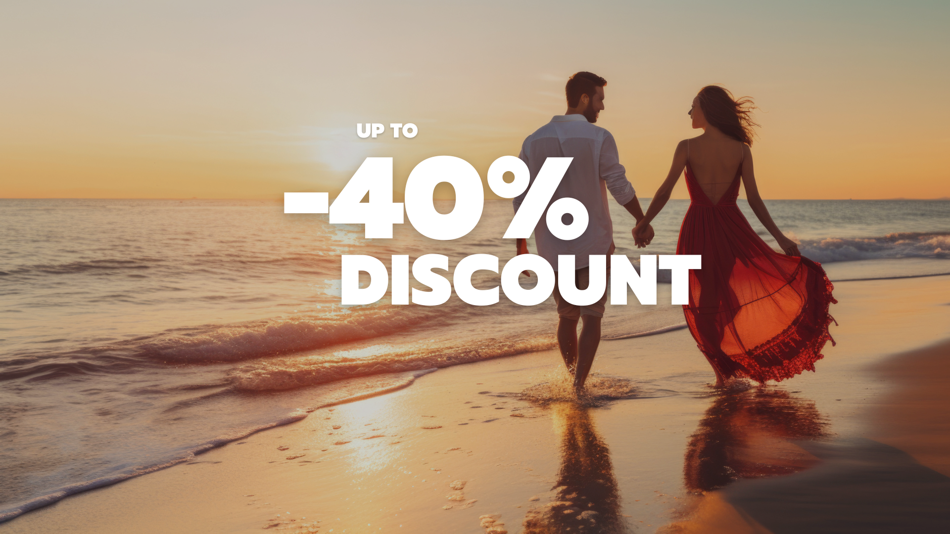 Up to 40% discount for Valentine’s Day
