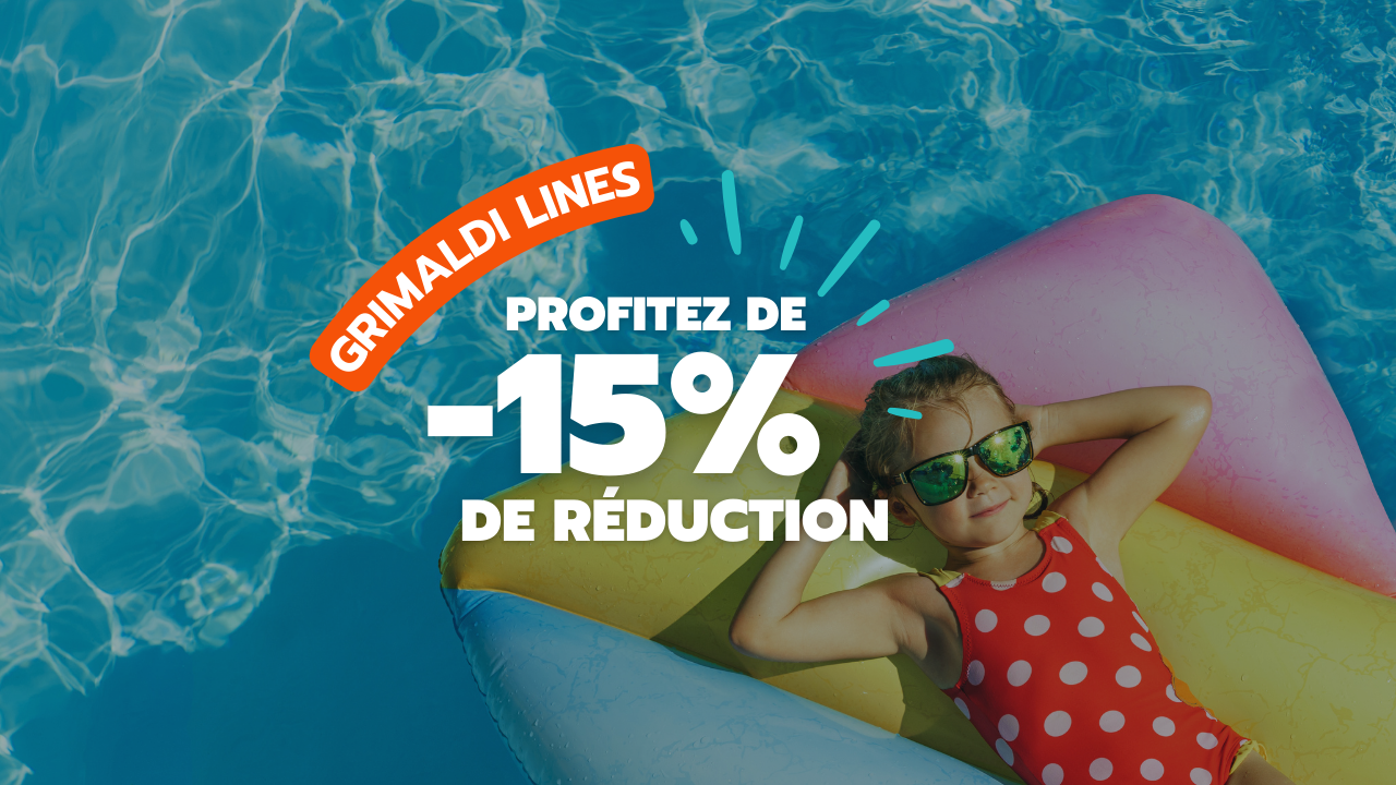 -15% de réduction avec Grimaldi Lines