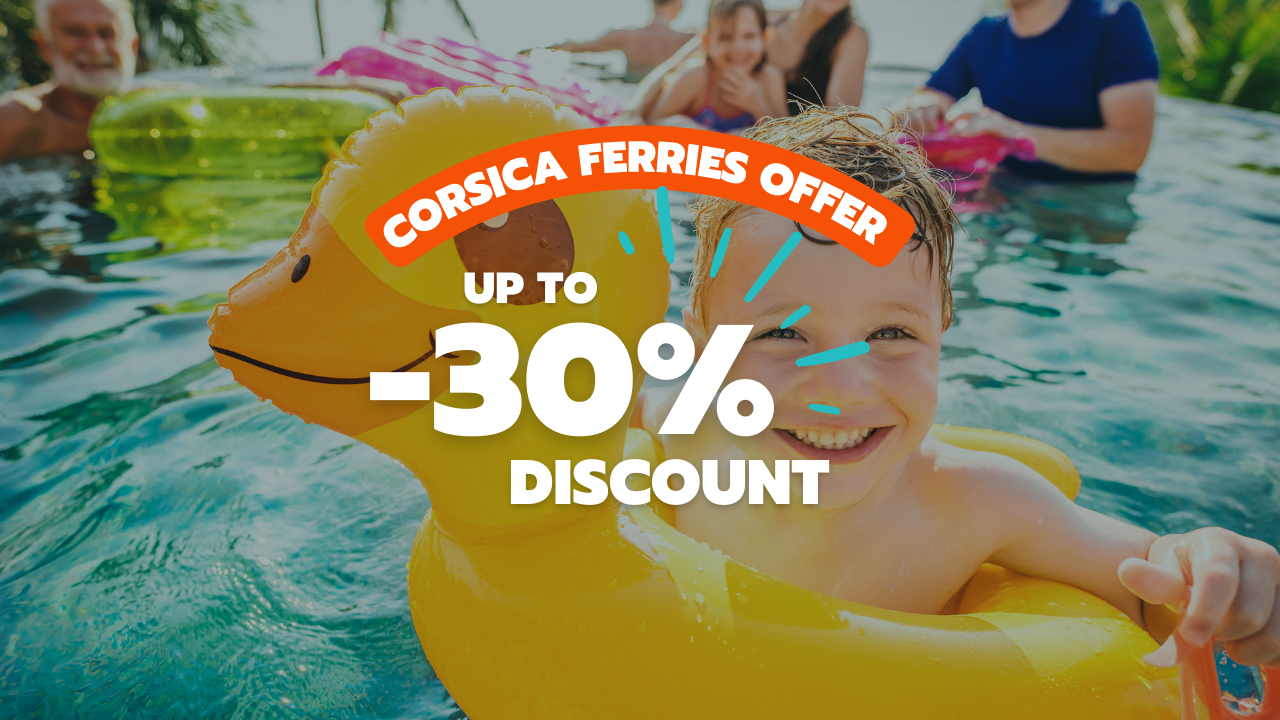 30% off on Sardinia, Elba and Corsica lines with Corsica Ferries